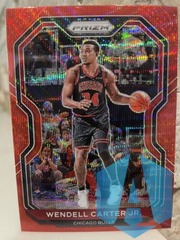 2020-21 Prizm Wendell Carter Jr. #223 Red Ruby Wave Prizm RC Bulls
